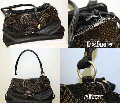 Handbag repairs, purse repairs, suitcase repairs, leather repairs